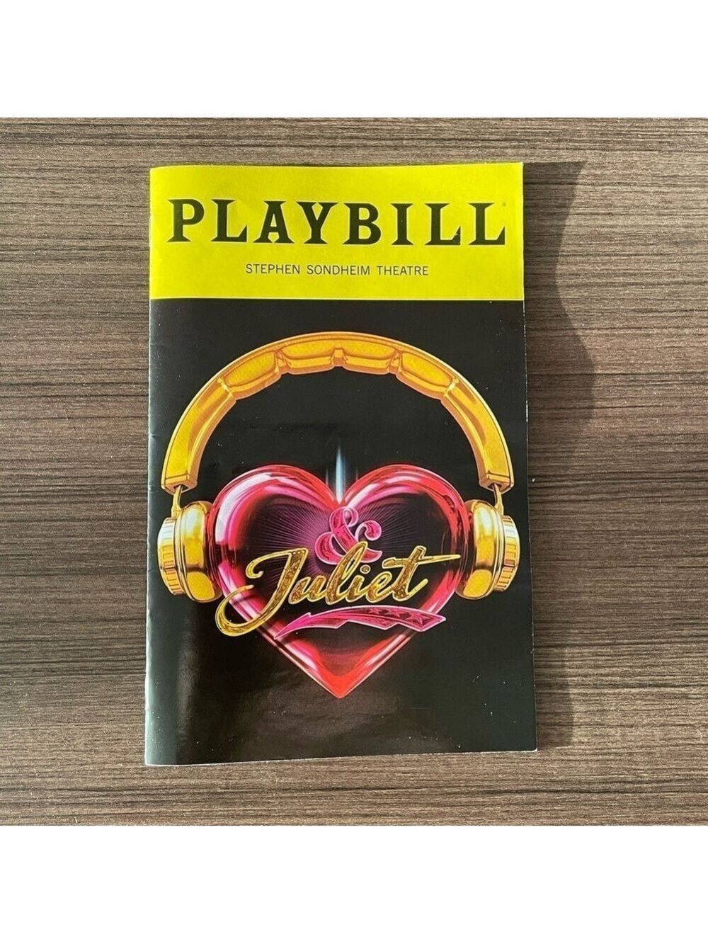 Playbill & Juliet Broadway NYC Stephen Sondheim Theatre February 2025